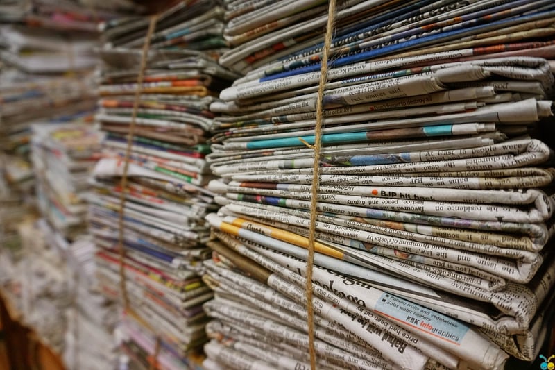 Newspaper Collage Art